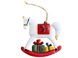 Adorno metalico Navidad grande decorado 